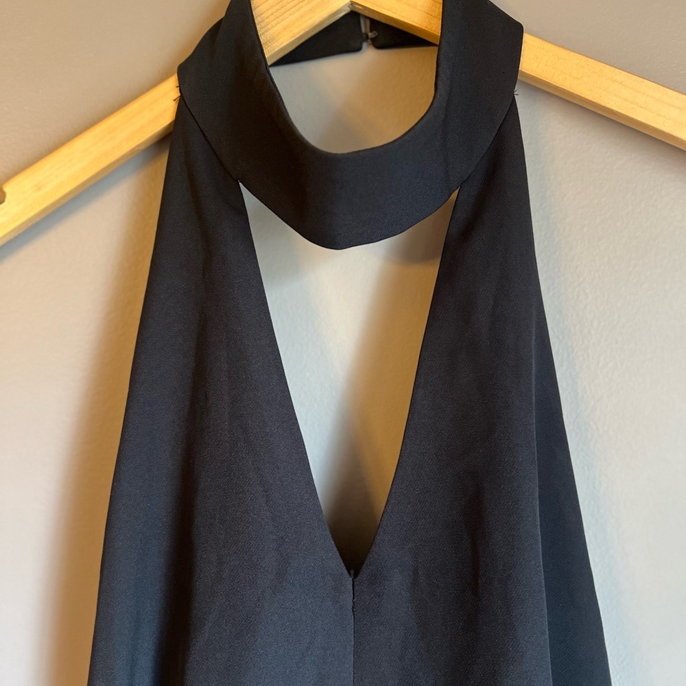LAVISH ALICE Keyhole High Neck Deep Plunge Jumpsuit Sz 6 - Picture 4 of 13